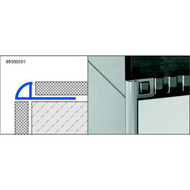 1/4 ROND FERME PVC BLANC 250CM 8MM . 1/4 ROND FERME PVC BLANC 250CM 8MM .